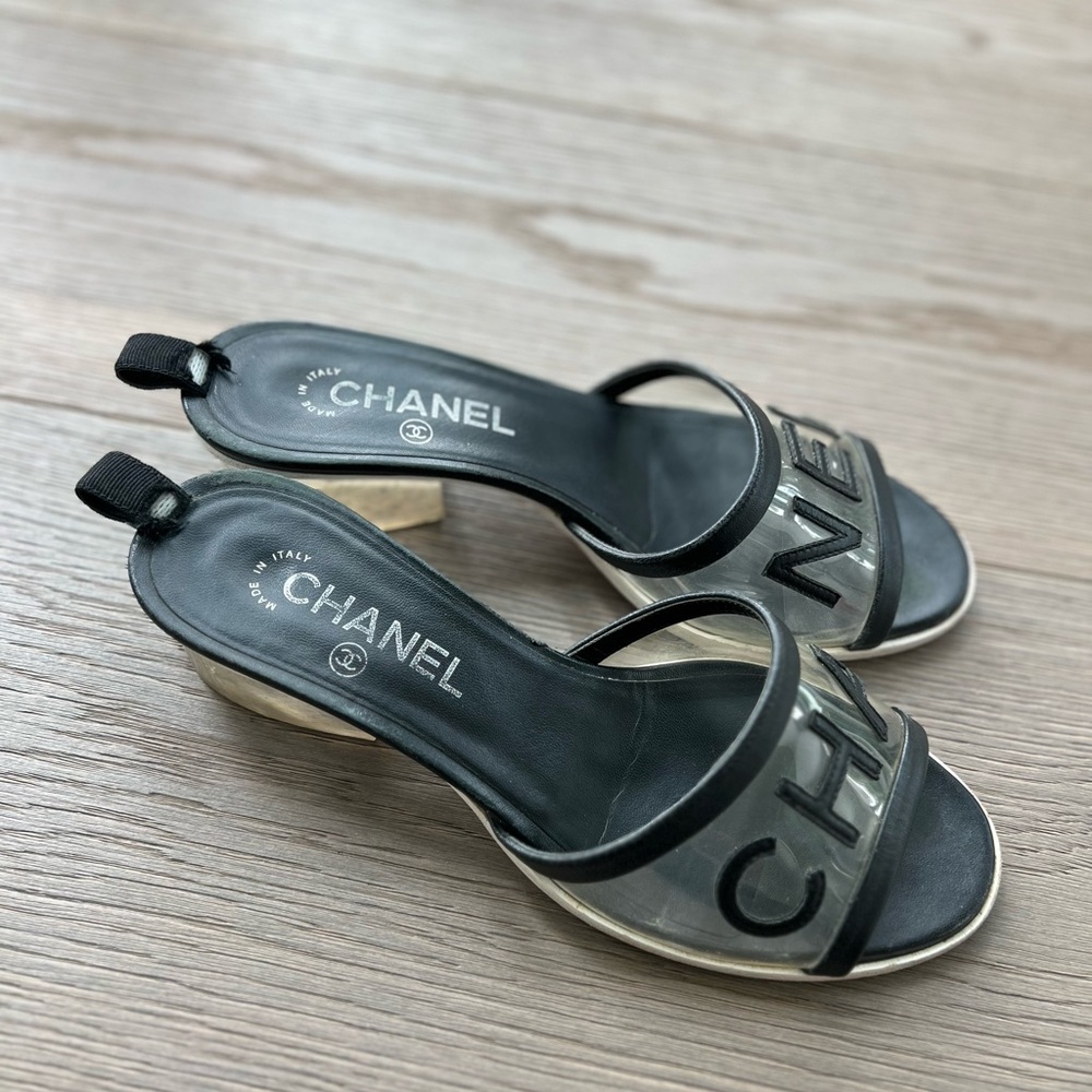 2019 Chanel Interlocking CC Logo Slides - Picture 10 of 15